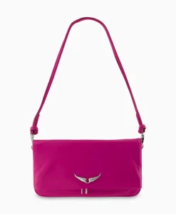 Tassen^Zadig & Voltaire Zadig & Voltaire Schouder / Hand Tas Rock Eternal Smooth Calfskin Paars