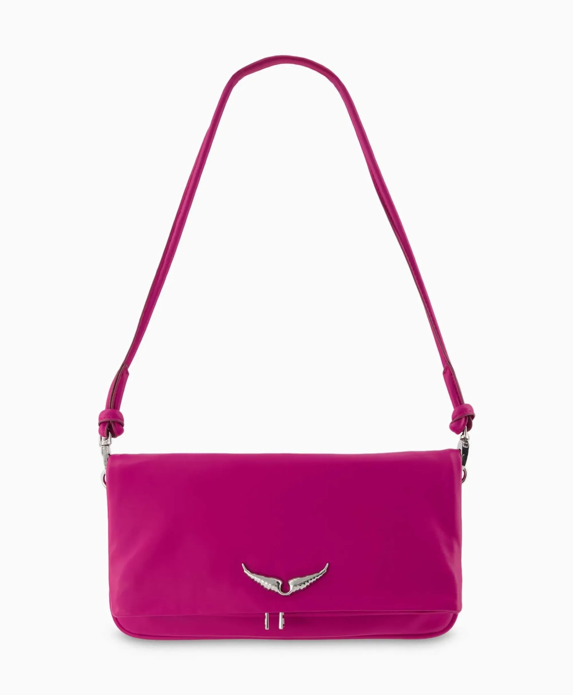 Tassen^Zadig & Voltaire Zadig & Voltaire Schouder / Hand Tas Rock Eternal Smooth Calfskin Paars
