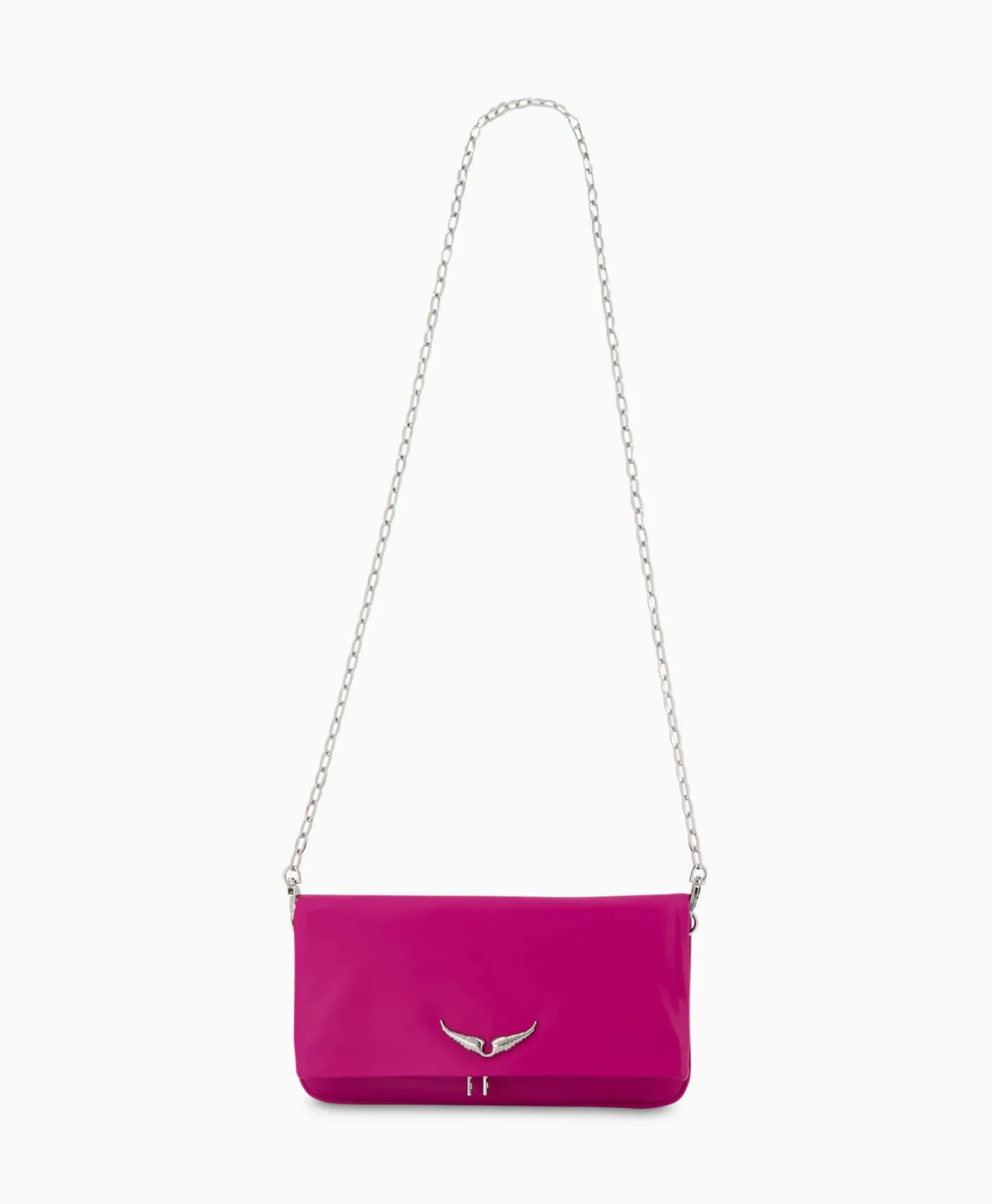 Tassen^Zadig & Voltaire Zadig & Voltaire Schouder / Hand Tas Rock Eternal Smooth Calfskin Paars