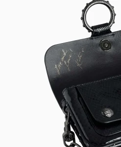 Tassen^Zadig & Voltaire Zadig & Voltaire Schouder / Hand Tas Kate Wallet Glossy Wild Emboss Zwart