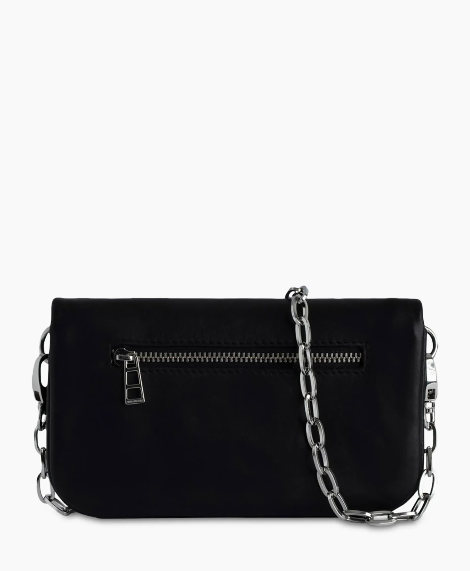Tassen^Zadig & Voltaire Zadig & Voltaire Schouder / Hand Tas Rock Eternal Smooth Calfskin Zwart