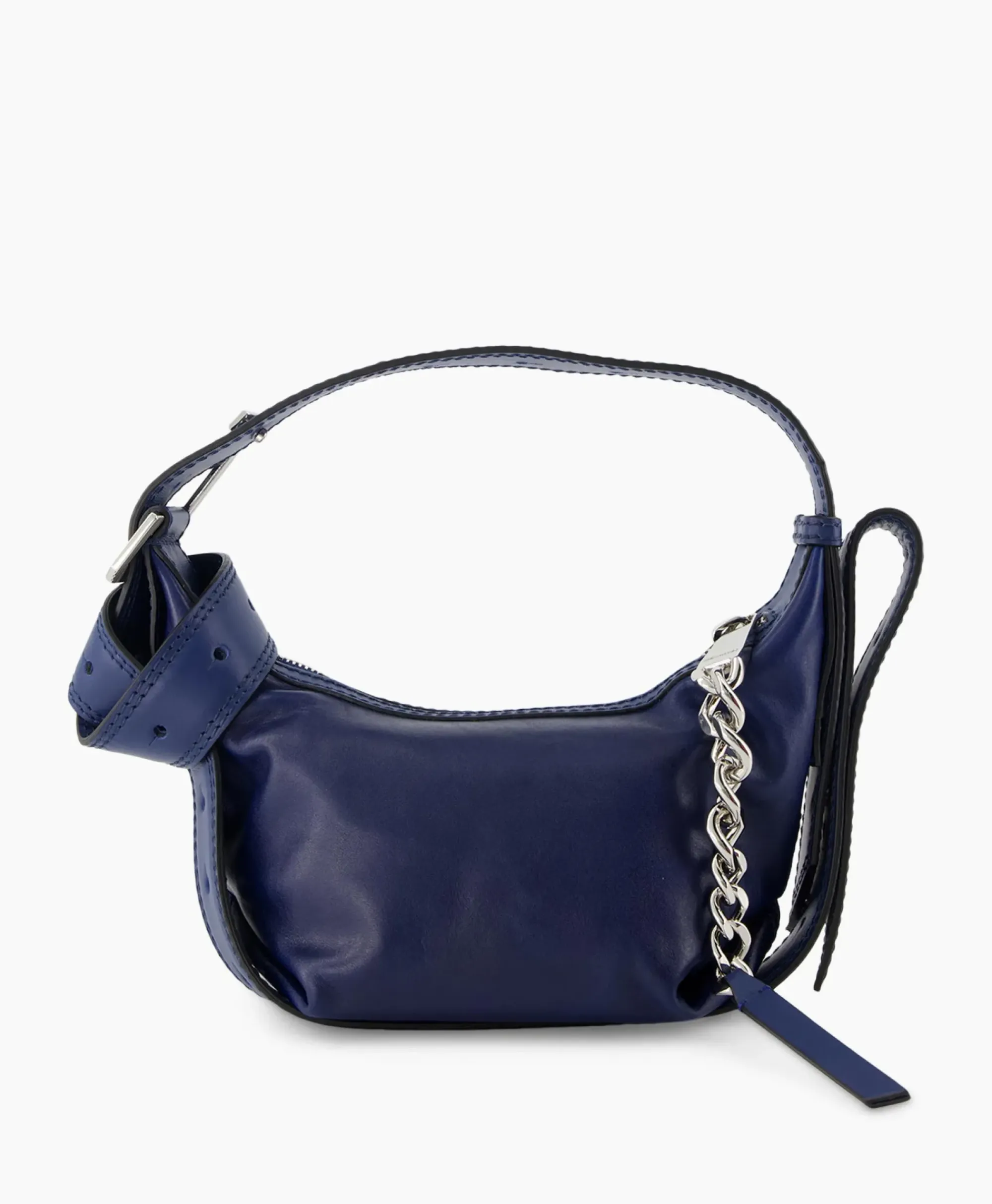 Tassen^Zadig & Voltaire Zadig & Voltaire Schouder / Hand Tas Le Cecilia Xs Leather With Veg Donker Blauw
