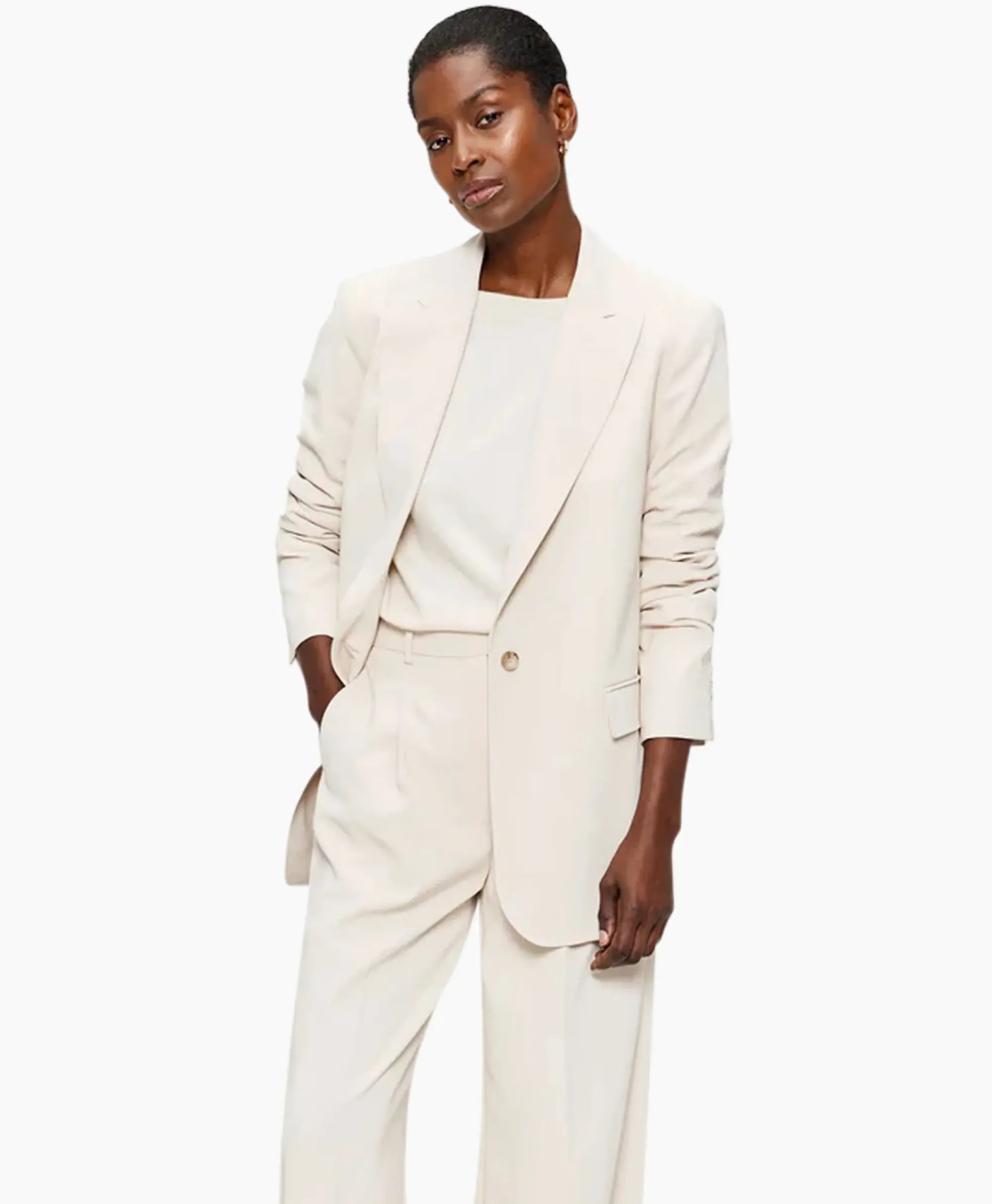 Blazers^Zenggi Blazer Cool Panama Off White