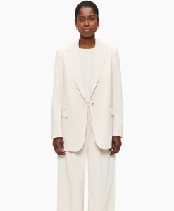 Blazers^Zenggi Blazer Cool Panama Off White