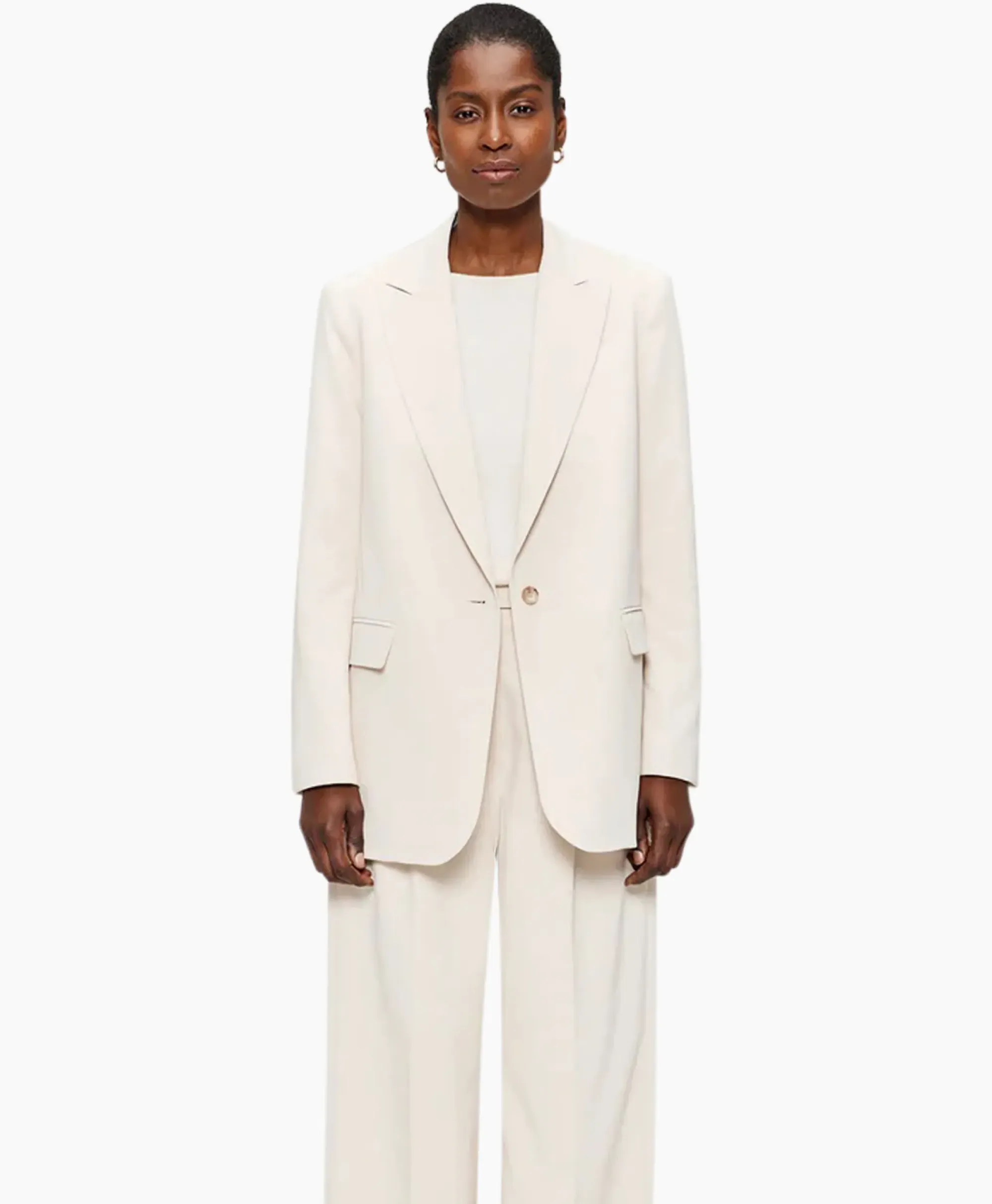 Blazers^Zenggi Blazer Cool Panama Off White