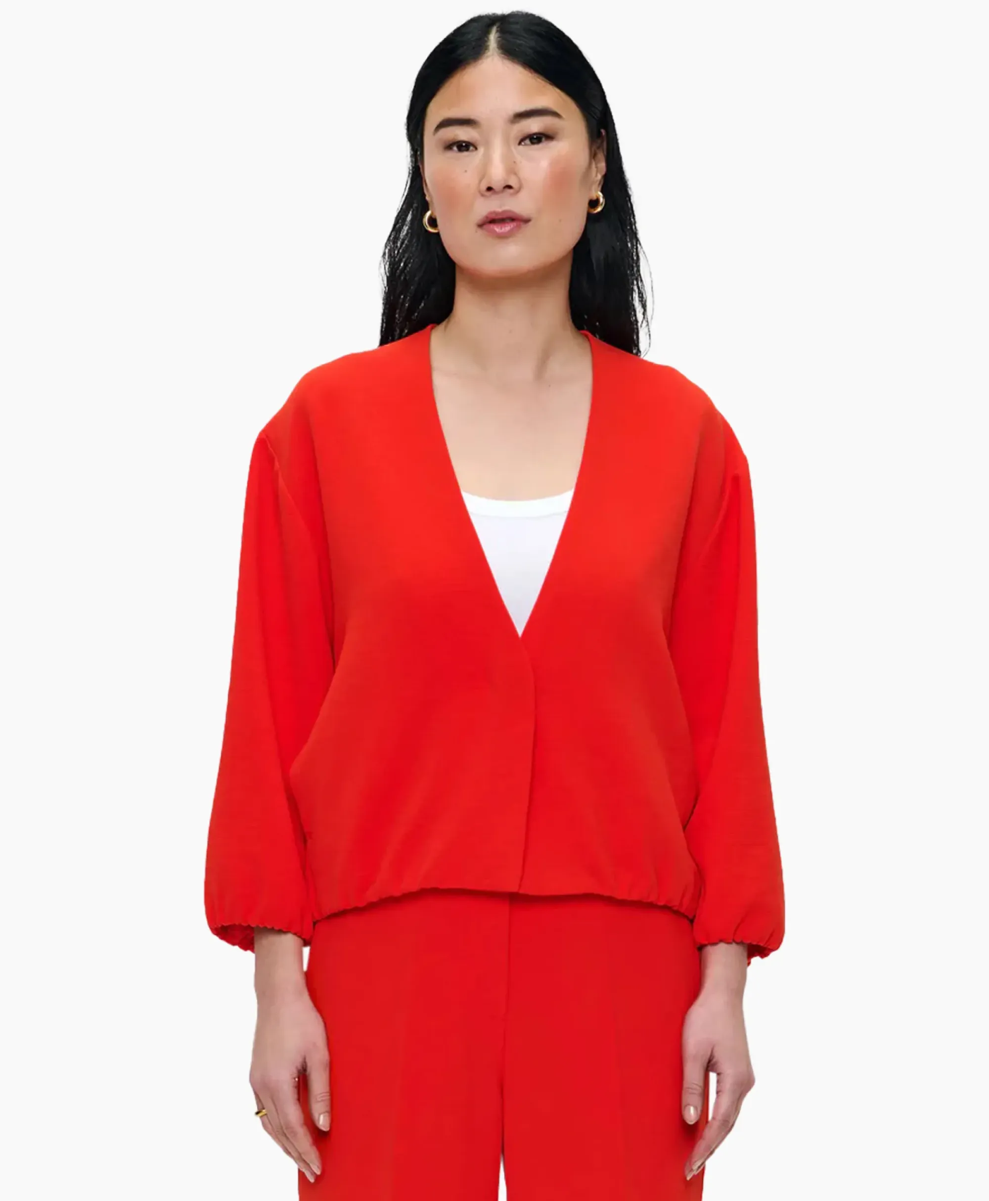 Blazers^Zenggi Blazer Pofmouw Rood
