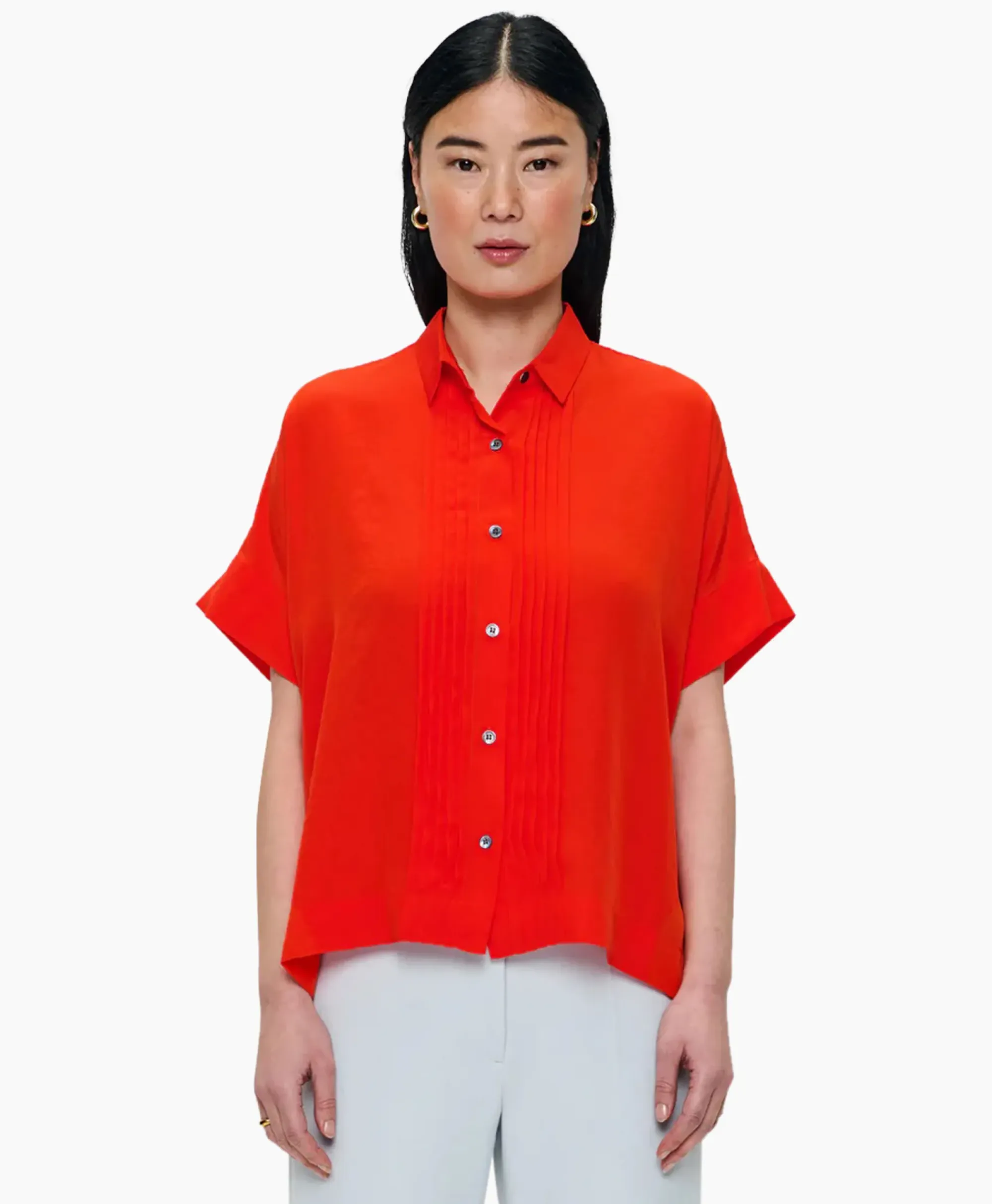 Blouses^Zenggi Blouse Techno Silk Rood