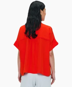 Blouses^Zenggi Blouse Techno Silk Rood