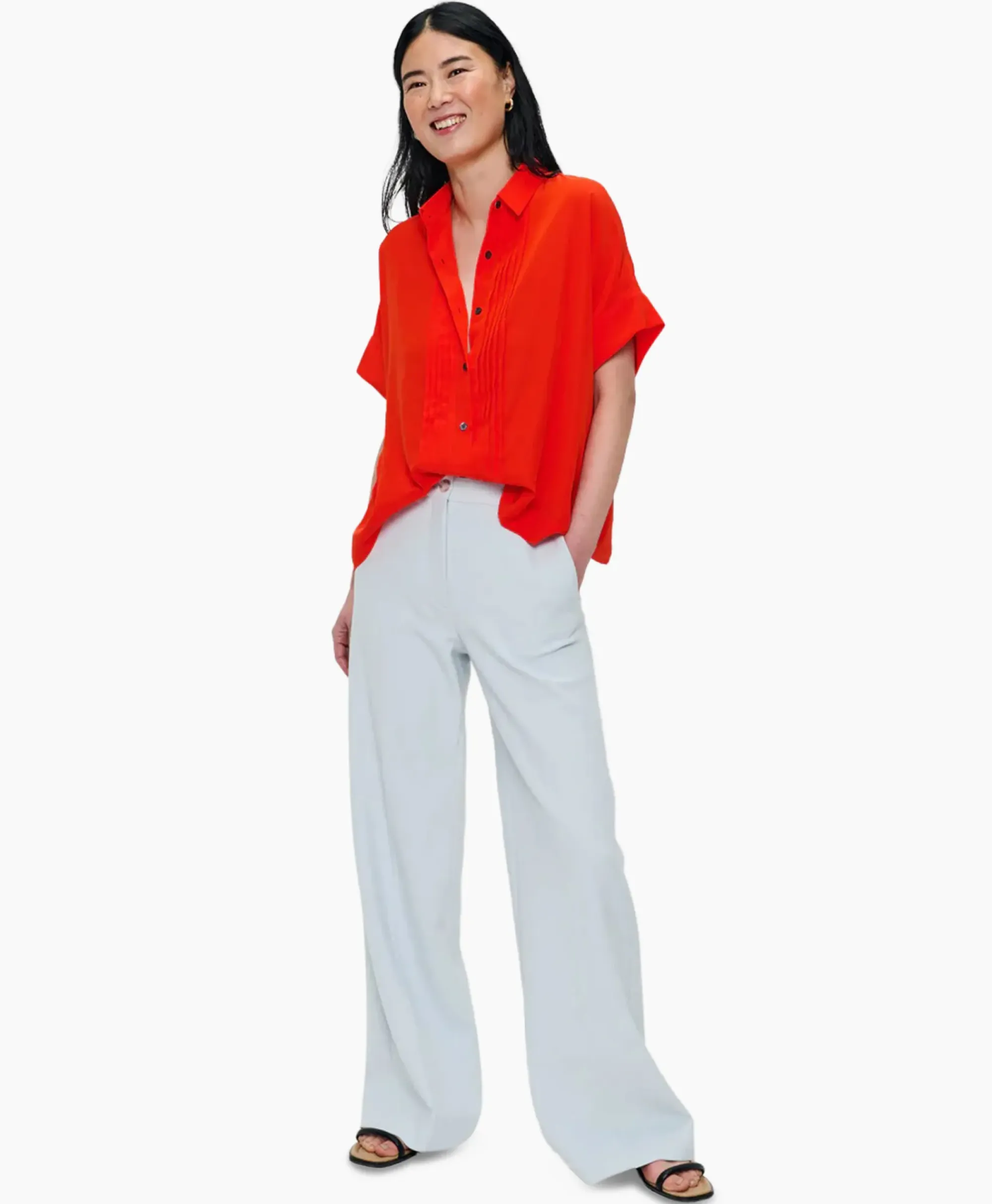 Blouses^Zenggi Blouse Techno Silk Rood