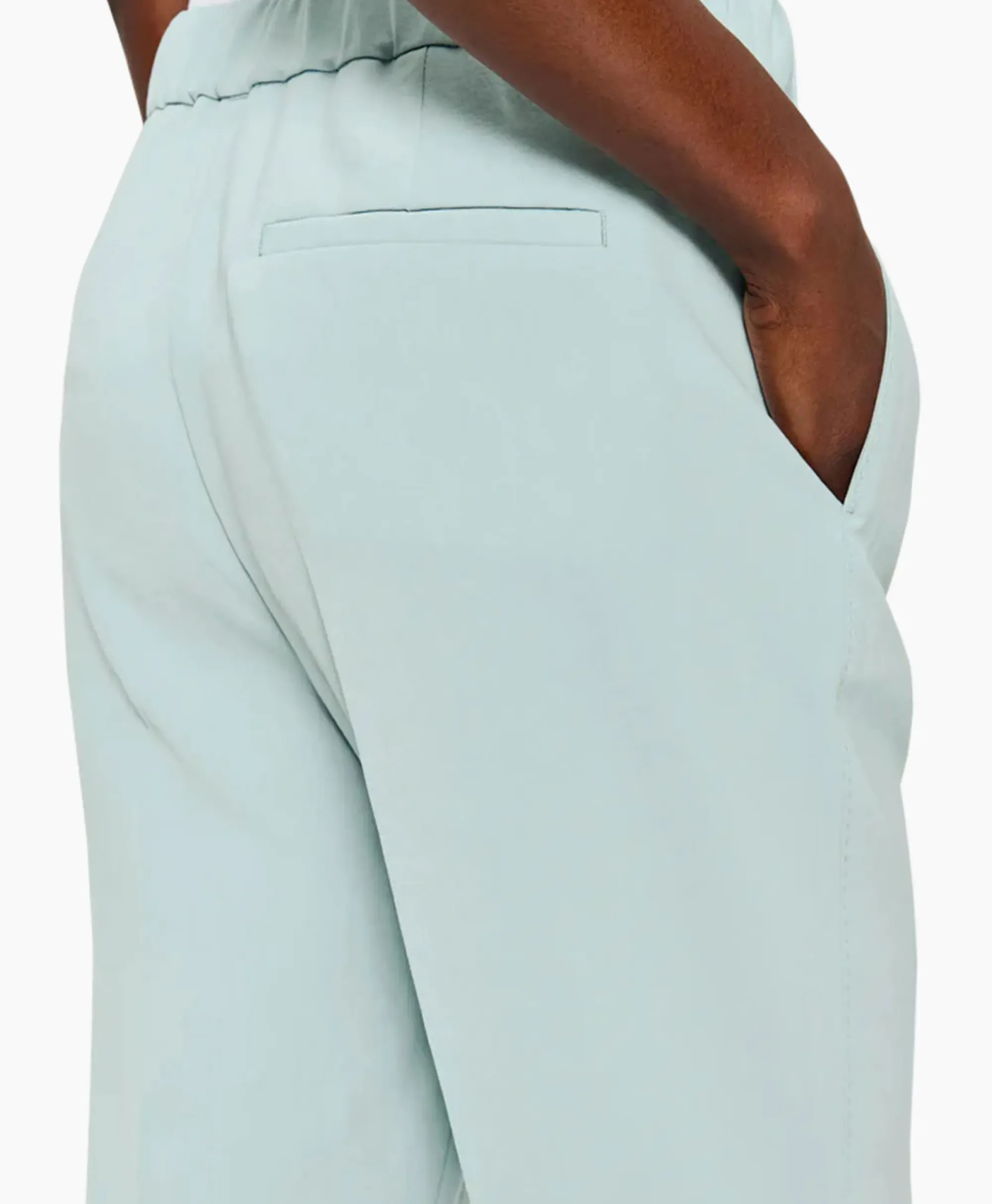 Broeken^Zenggi Chino Japanese Crepe Relaxed Licht Groen