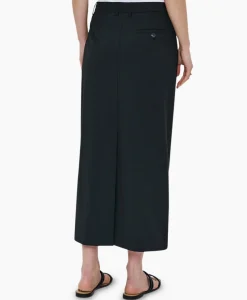 Rokken^Zenggi Midi Rok Tropical Wool Straight Zwart