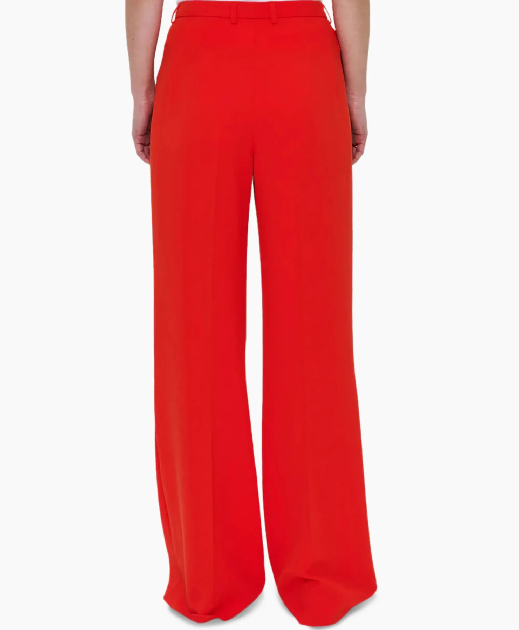 Broeken^Zenggi Pantalon Techno Silk Rood