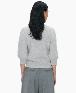 Vesten^Zenggi Vest Cropped 3/4 Sleeve Licht Grijs