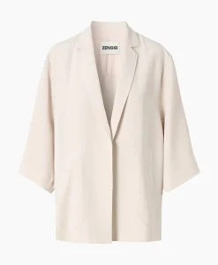 Vesten^Zenggi Vest Japanse Crepe Kimono Off White