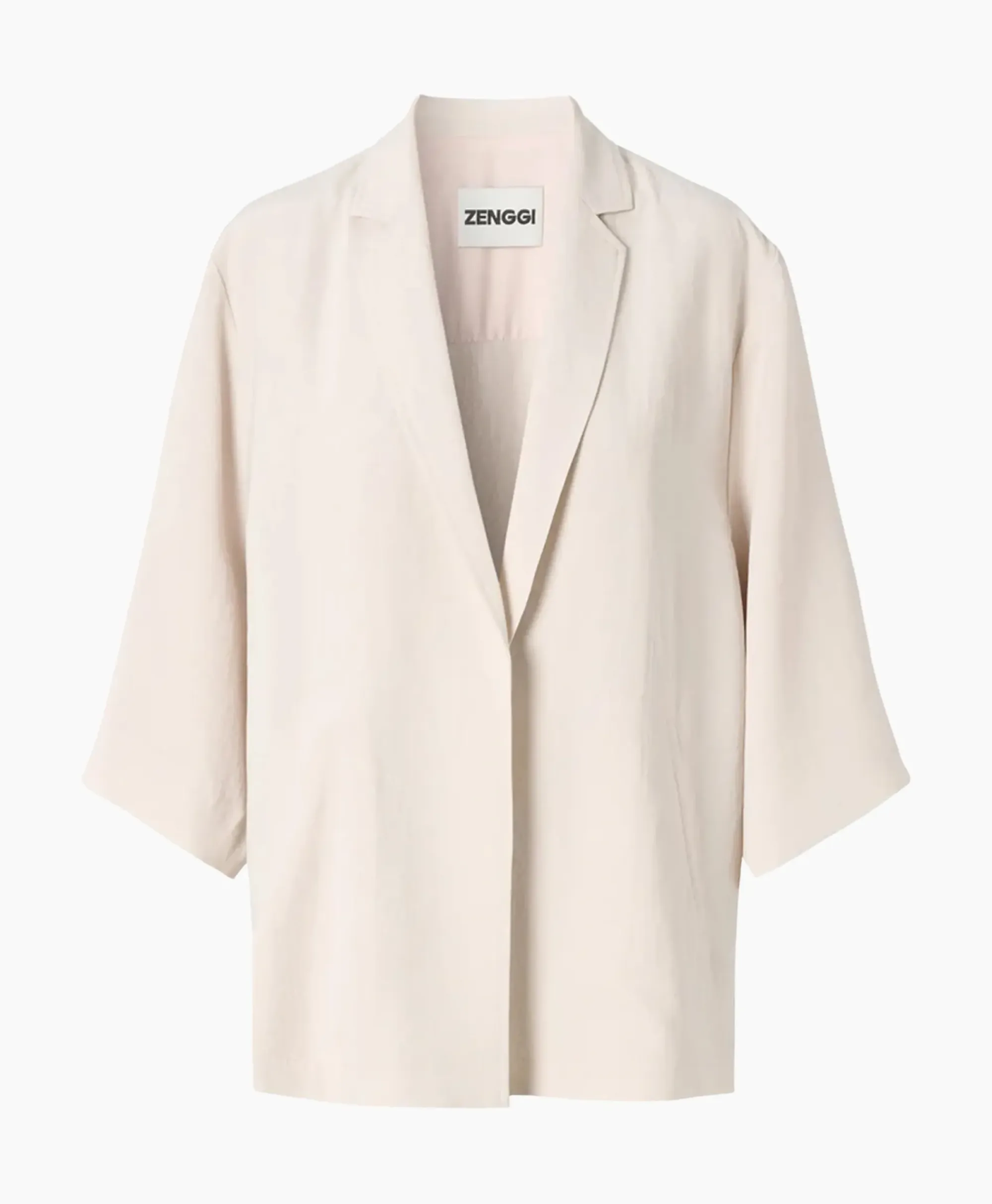 Vesten^Zenggi Vest Japanse Crepe Kimono Off White